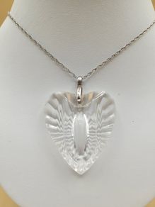 Waterford Crystal Heart Necklace | Sterling Silver 925 Chain