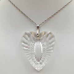 Waterford Crystal Heart Necklace | Sterling Silver 925 Chain