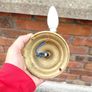 Two Brass Wall Lights (with No Light Covers). Image 6