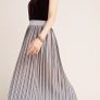 Pillar Pleated Metalic Midi Skirt Image 9