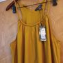 Primark Mustard  Sleevless  Dress. S. L 16. B.N.W.T. Image 2