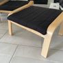 Footstools(2), black, sloping (IKEA Poang) Image 2
