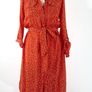 Free Post today ONLY- Mint Velvet Orange Polka Dot Shirt Dress with belt - Size 8 Image 7