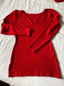 Women's Soft Lamb-Wool Red Jumper by M&S | UK 12