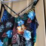 INSIDE Summer dress M black in flowers Image 10