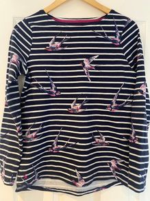 Joules navy stripe top