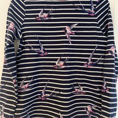 Joules navy stripe top