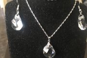 Swarovski Crystal Elements Earrings and Pendant
