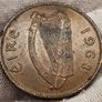 Ireland 1968 1d Penny Rare Double Fada Variety Mint Error Image 5