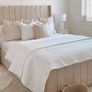 Luxury Wing Plush Panel Bed Frame Available In Double King Size Image 4