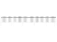 main image for ad Garden Fence with Spear Top Steel 8.5x1 m Black