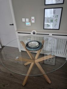 Round Glass Dining Table