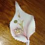 Vintage Italian Hand Painted Signed Leaf Image 5