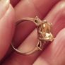 925 sterling silver ring with a yellow citrine. Image 2