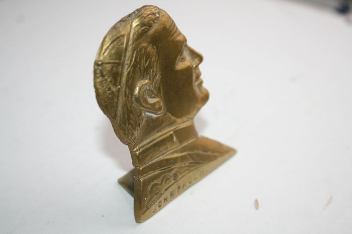 Vintage brass John Paul II H-3"