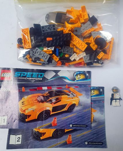 Lego Speed Champions 75909: McLaren P1 (2015) 100% Complete (NO BOX)