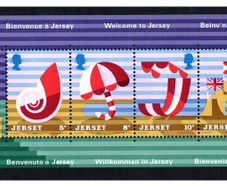 1975 Jersey Jersey Tourism Commemorative Stamps Miniature Sheet Mint Never Hinged (MNH)