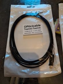 Optical Cable/Toslink X 2 (5 euro each) - 3 meters