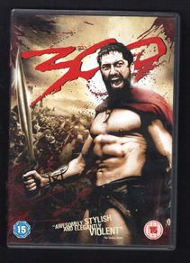 300 DVD Movie. Staring Gerard Butler and Rodrigo Santoro
