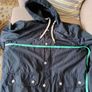 GAP ladies jacket coat with hood and zip and clip button closure in very good condition with no issues see last three photos for exact measurements size large FREE STANDARD POSTAGE INCLUDED Image 7
