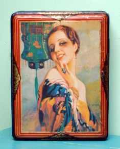 Art Deco French Tin Box