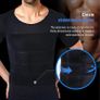 Mens Slimming Body Shaper Seamless Compression Shirt Tummy Control Slimmer Shapewear Gynecomastia Undershirt Image 4