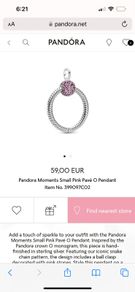 Brand New Pandora moments O Pendant