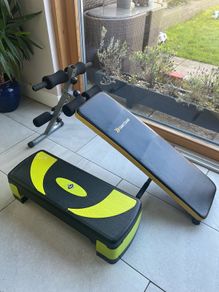 Exercise bench and step