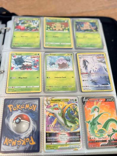 Pokemon folder full of cards