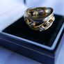 Vintage 925 Sterling Silver Gold Plated Ring Women Fashion Jewelry Cubic Zircon Ring Image 10