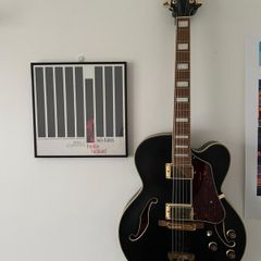 ibanez af75 jazz guitar with flat wounds