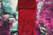 Red sparkling scarf
