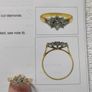 18 Carat Gold cluster diamond/engagement ring Image 5