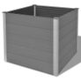 Garden Raised Bed WPC 100x100x91 cm Grey Image 3