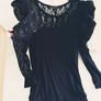 River Island Black Lace Top - Size 6 Image 4