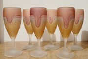 Vintage rueven art noveau champagne flutes