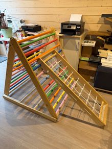 wooden Montessori climbing frame