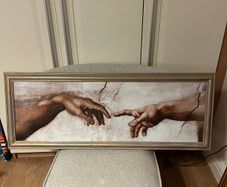 Framed poster ,,Creation of Adam''