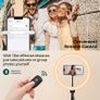 12" Ring Light with Tripod Stand, 63" Extendable, 3 Light Modes & 10 Brightness Levels, LED Selfie Light with Remote Control for TikTok, YouTube, Live Streaming, Photography Image 7