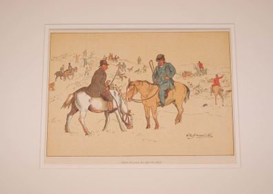 1902 Antique Print Edith Somerville He Will Not Lave