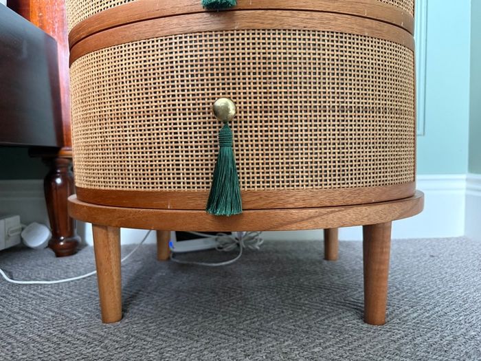Oliver Bonas Kinship Rattan Bedside Table