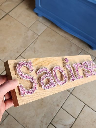 Saoirse Name Sign Plaque Oak Wood
