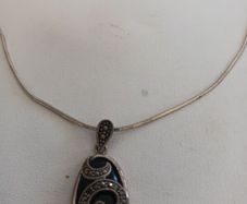 silver chain and pendant