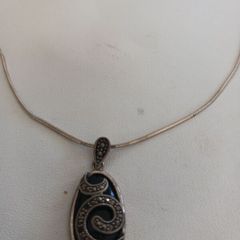silver chain and pendant