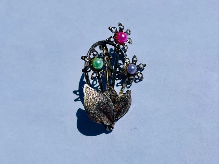 Vintage Floral Brooch