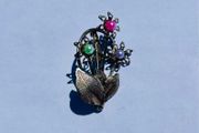 Vintage Floral Brooch