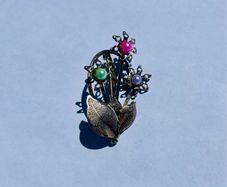 Vintage Floral Brooch