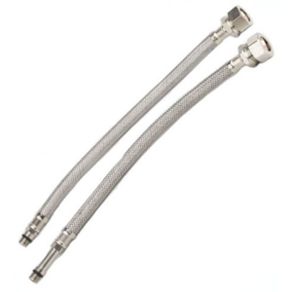 M10 x 1/2" BSP Extended Basin Monobloc Mixer Tap Connector Flexi Hose Pipe Tails 600 mm Long