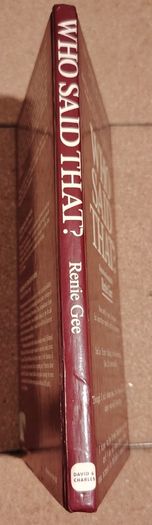 Who Said That? - Renie Gee (1980 First Edition Hardback) - Mint Condition