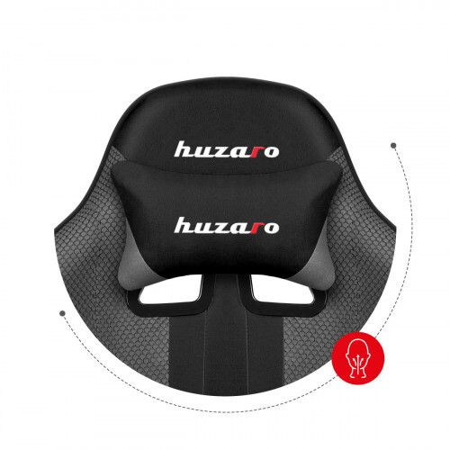 Huzaro Force 4.7 Grey Mesh Gaming Chair with Footrest